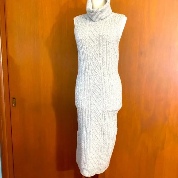 ribbed knit mini dress Lavender Rib-Knit Mini-Dress